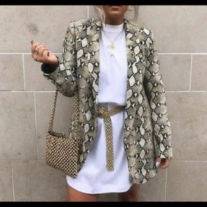 Zara Women’s Snakeskin Blazer